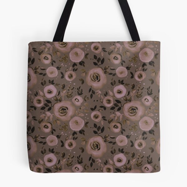 Item preview, Watercolor Floral Pattern in Natural and Earthy Brown designed and sold by Petra Lang.
