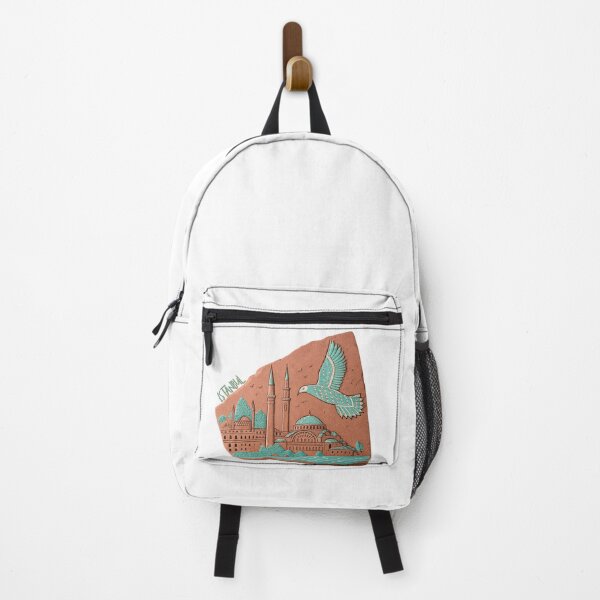 Item preview, Rustic Istanbul Terracotta Mosaic - Seagull, Mosque & Bosphorus designed and sold by asliberry.