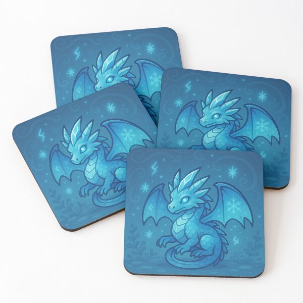 Item preview, Crystal Ice Dragon – Frost Fantasy Dragon Art designed and sold by EpicDragons-.