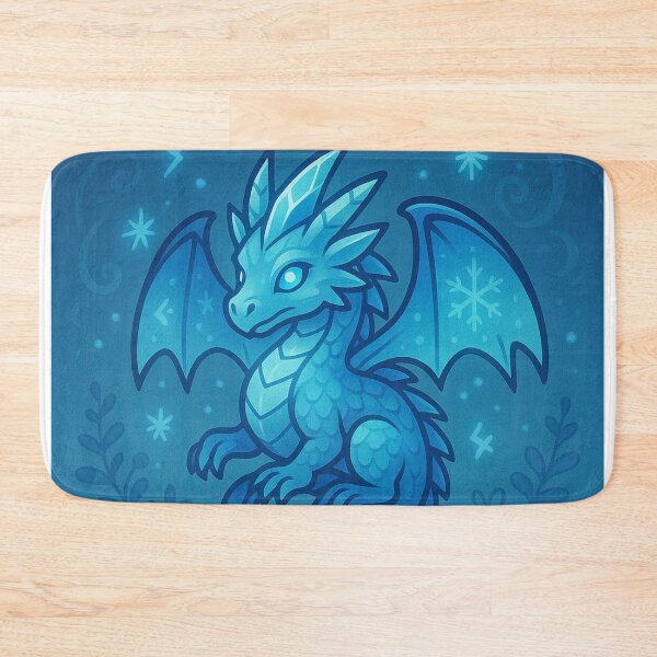 Item preview, Crystal Ice Dragon – Frost Fantasy Dragon Art designed and sold by EpicDragons-.