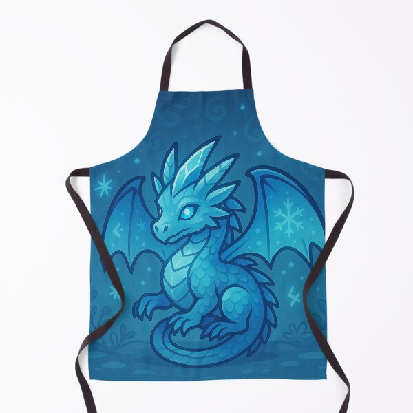 Item preview, Crystal Ice Dragon – Frost Fantasy Dragon Art designed and sold by EpicDragons-.