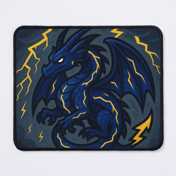 Item preview, Storm Lightning Dragon – Electric Fantasy Dragon Art designed and sold by EpicDragons-.