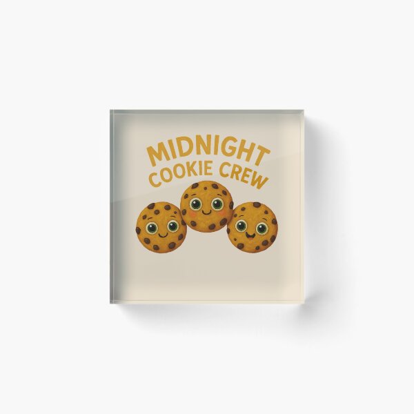 Item preview, Midnight Cookie Crew Cute Food Art designed and sold by Liv Solara.