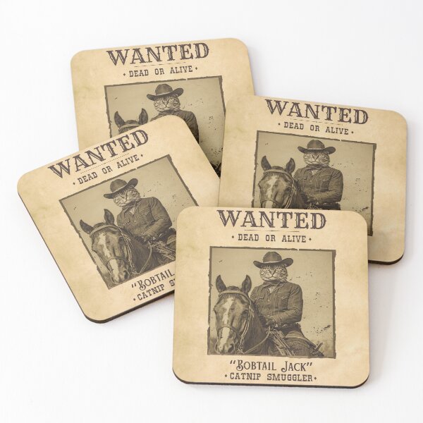 Item preview, Wanted Dead or Alive Poster Cat Cowboy – Funny Vintage Western Cat Art designed and sold by Kmcantley.
