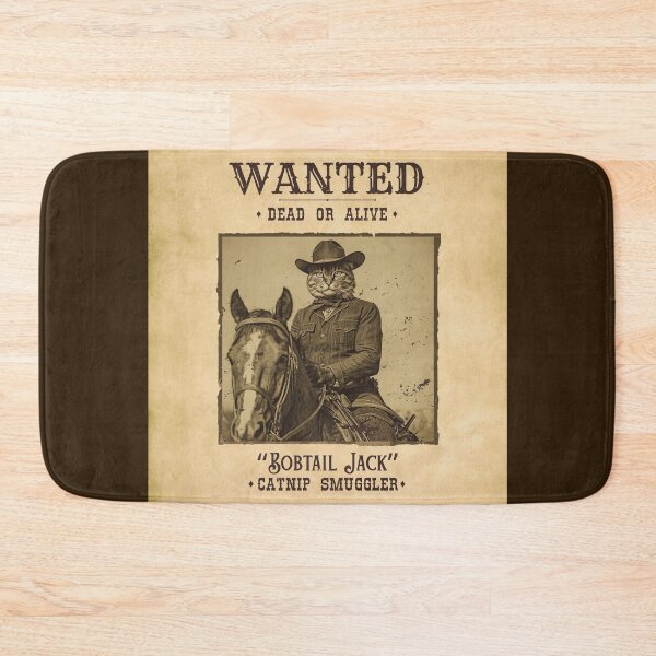 Item preview, Wanted Dead or Alive Poster Cat Cowboy – Funny Vintage Western Cat Art designed and sold by Kmcantley.