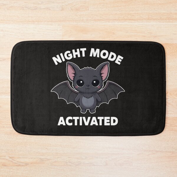 Item preview, Night Mode Activated – Cute Kawaii Bat Funny Dark Mode T-Shirt Design designed and sold by EchopawCo.