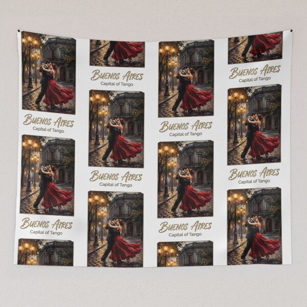 Item preview, Buenos Aires Tango - Capital of Tango Romantic Painting designed and sold by Digital Dreams Arts.