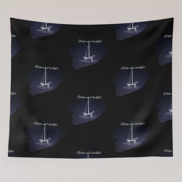 Item preview, Sailboat at night designed and sold by OnaleeNicklinArt.