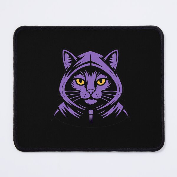 Item preview, Hooded Cat Purple Robe Witchy Occult Graphic designed and sold by LegendsOfLife37.