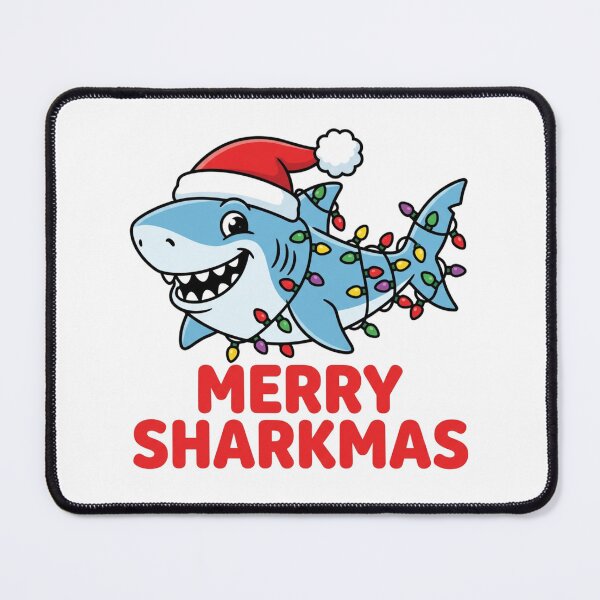 Item preview, Merry Sharkmas Cute Cartoon Graphic for Holiday Pun Lover designed and sold by chattsuede.