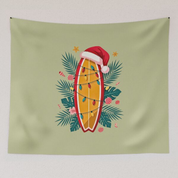 Item preview, Christmas Surfboard Tropical designed and sold by VibrArtco.