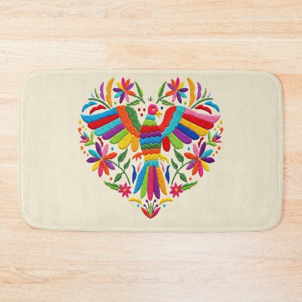 Item preview, Heart in Mexican Artwork, Hand Embroidered designed and sold by SAUHER.