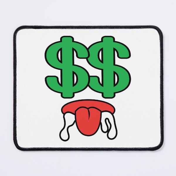 Item preview, Cute kawaii drooling money eyes face designed and sold by BlushyPrint.