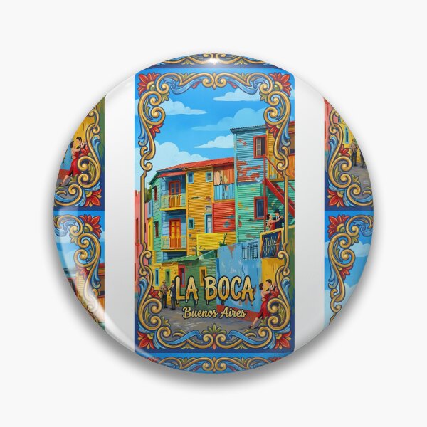 Item preview, La Boca, Buenos Aires - Colorful Caminito Houses & Tango Art designed and sold by Digital Dreams Arts.
