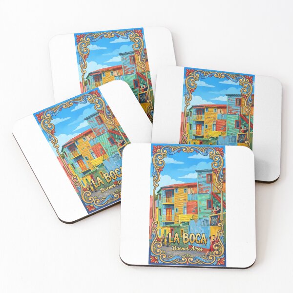 Item preview, La Boca, Buenos Aires - Colorful Caminito Houses & Tango Art designed and sold by Digital Dreams Arts.