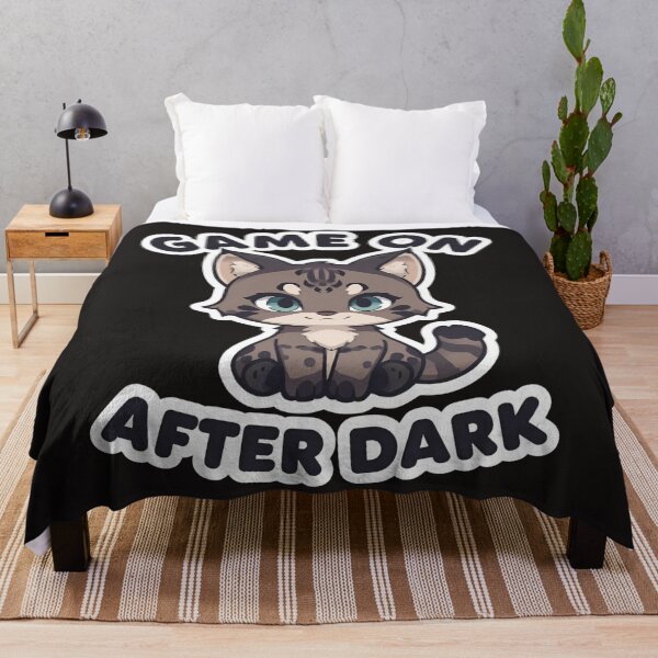 Item preview, Game On After Dark – Cute Chibi Lynx Night Gamer designed and sold by EchopawCo.