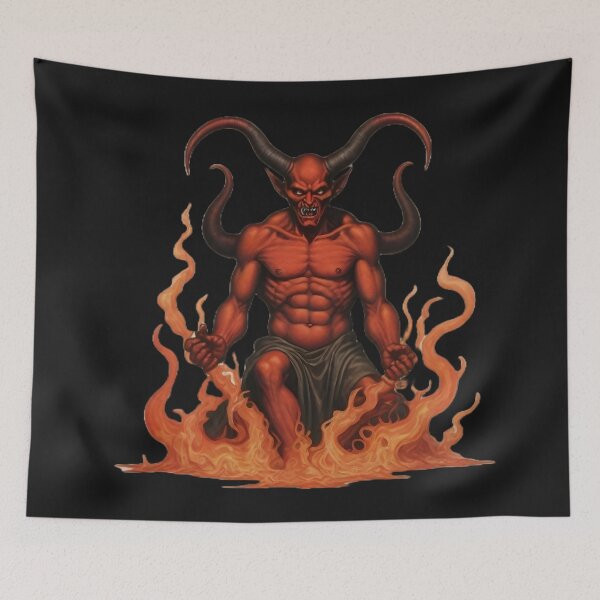 Item preview, the devil in flames designed and sold by aledfychan.