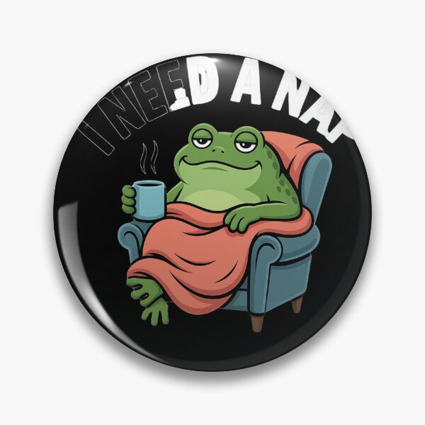 Item preview, I Need A Nap Funny Lazy Frog in Chair Cartoon Graphic designed and sold by LegendsOfLife37.