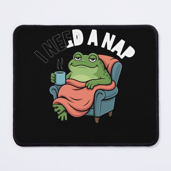 Item preview, I Need A Nap Funny Lazy Frog in Chair Cartoon Graphic designed and sold by LegendsOfLife37.