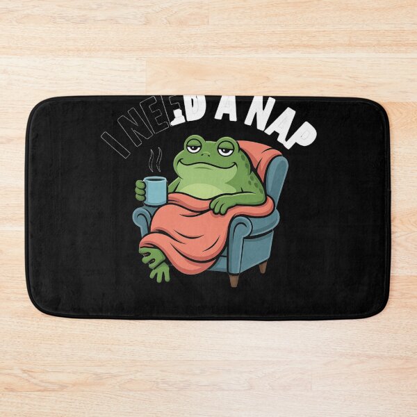 Item preview, I Need A Nap Funny Lazy Frog in Chair Cartoon Graphic designed and sold by LegendsOfLife37.