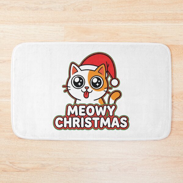 Item preview, Kawaii Meowy Christmas Cat Cute Cartoon Mascot for Cat Lover designed and sold by chattsuede.