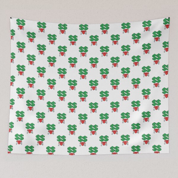 Item preview, Cute kawaii drooling money eyes face pattern designed and sold by BlushyPrint.