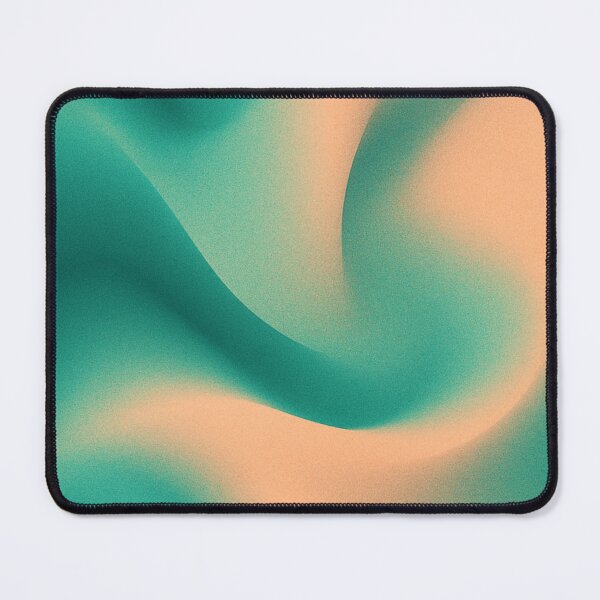 Item preview, Teal & Peach Gradient Flow – Modern Abstract Fluid Art Print designed and sold by Finbadd.