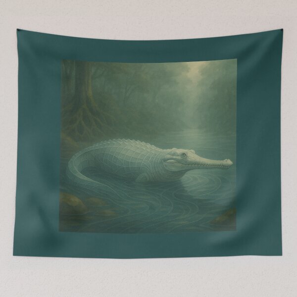 Item preview, Gharial River Guardian – GeoWild Nature Protector Art designed and sold by GeoWild Designs.