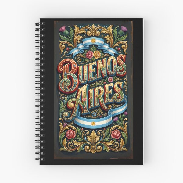 Item preview, Buenos Aires - Traditional Fileteado Porteño Typography Art designed and sold by Digital Dreams Arts.