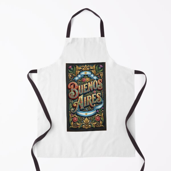 Item preview, Buenos Aires - Traditional Fileteado Porteño Typography Art designed and sold by Digital Dreams Arts.