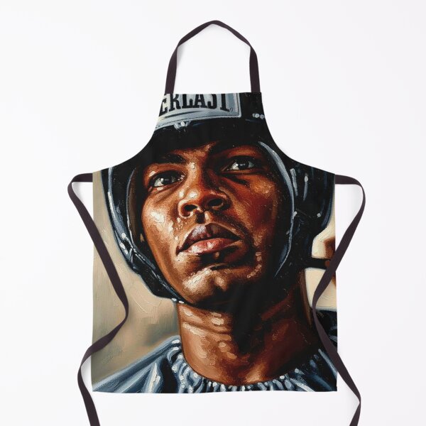 Item preview, Heavyweight Fighter Headgear Training Art | Intense Focus Sweat Suit Painting | Boxing Legend designed and sold by Art's Diner.