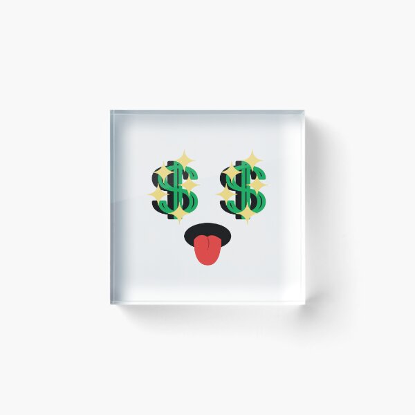 Item preview, Cute kawaii sparkly money eyes face designed and sold by BlushyPrint.