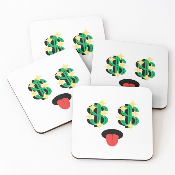 Item preview, Cute kawaii sparkly money eyes face designed and sold by BlushyPrint.