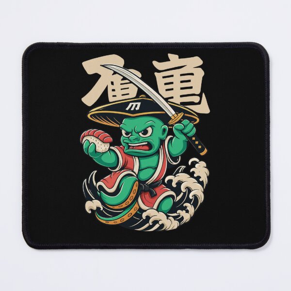 Item preview, Grumpy Octopus Samurai Sushi Cartoon Japanese Art designed and sold by LegendsOfLife37.