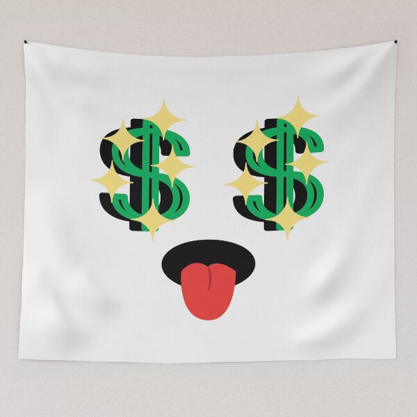Item preview, Cute kawaii sparkly money eyes face designed and sold by BlushyPrint.