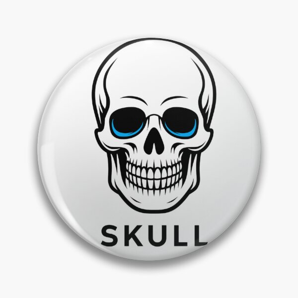 Item preview, Skull Blue Eyes Sockets Simple Black and White Graphic designed and sold by LegendsOfLife37.