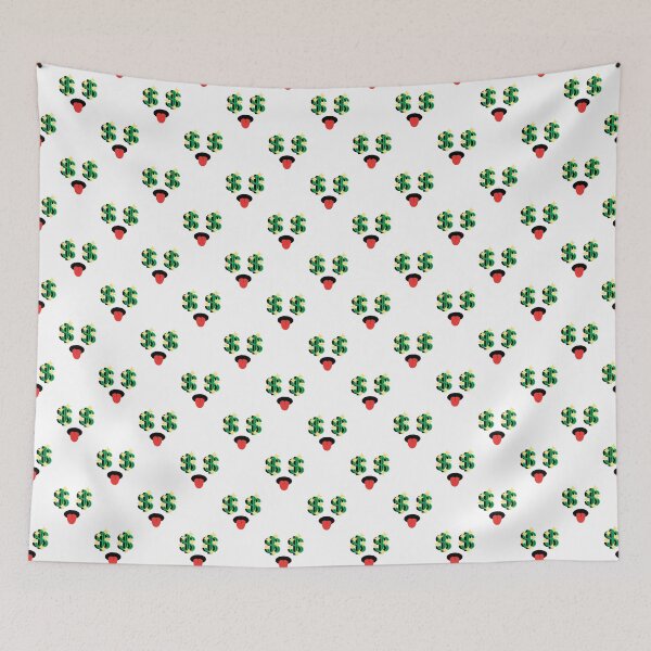 Item preview, Cute kawaii sparkly money eyes face pattern designed and sold by BlushyPrint.
