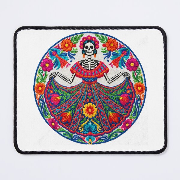 Item preview, Catrina in Mexican art, hand-embroidered designed and sold by SAUHER.