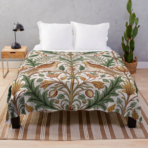 Item preview, Vintage Birds and Foliage Pattern – Arts and Crafts William Morris Inspired Design designed and sold by donwillisjrart.