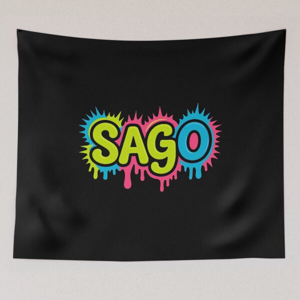 Item preview, SAGO Neon Graffiti Drip Splatter Pop Art Design designed and sold by LegendsOfLife37.