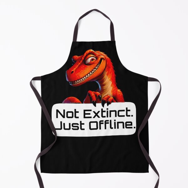 Item preview, Not Extinct, Just Offline - Funny Dinosaur Introvert Design designed and sold by Doodle-Bloom.