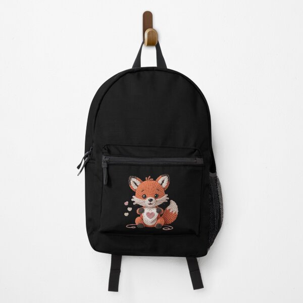 Item preview, Crocheted Fox Holding Heart designed and sold by jkrphoto.