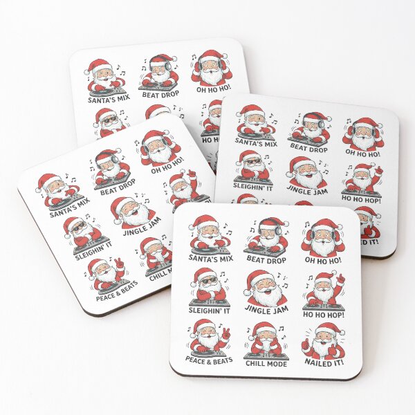 Item preview, Santa's Mix Beat Drop Sleighin' It Jingle Jam Holiday designed and sold by chattsuede.