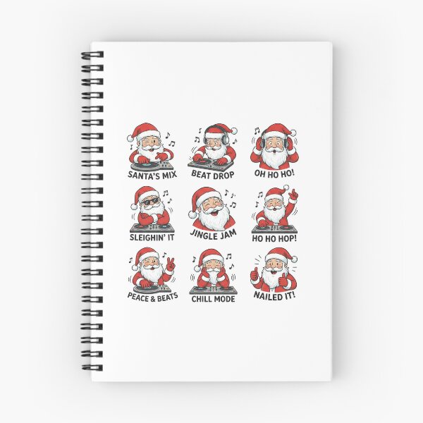 Item preview, Santa's Mix Beat Drop Sleighin' It Jingle Jam Holiday designed and sold by chattsuede.