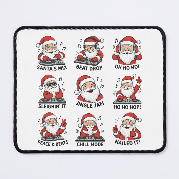 Item preview, Santa's Mix Beat Drop Sleighin' It Jingle Jam Holiday designed and sold by chattsuede.