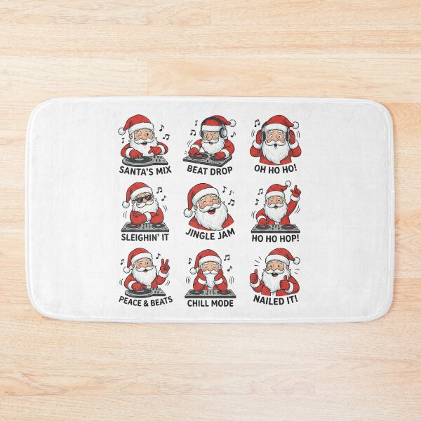 Item preview, Santa's Mix Beat Drop Sleighin' It Jingle Jam Holiday designed and sold by chattsuede.