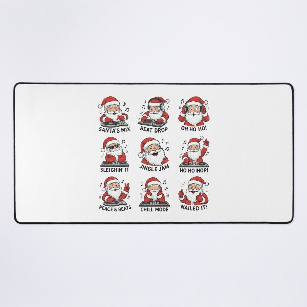 Item preview, Santa's Mix Beat Drop Sleighin' It Jingle Jam Holiday designed and sold by chattsuede.