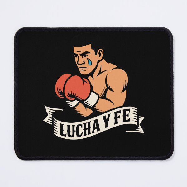 Item preview, Lucha Y Fe Boxer Tattoo Style Spanish Quote Graphic designed and sold by LegendsOfLife37.