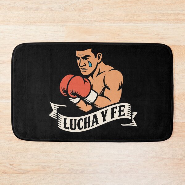 Item preview, Lucha Y Fe Boxer Tattoo Style Spanish Quote Graphic designed and sold by LegendsOfLife37.