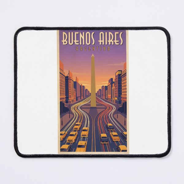 Item preview, Obelisco Buenos Aires - Avenida 9 de Julio Sunset Travel Poster designed and sold by Digital Dreams Arts.